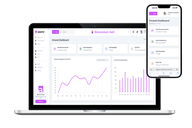 Intranet Dashboard for Axero